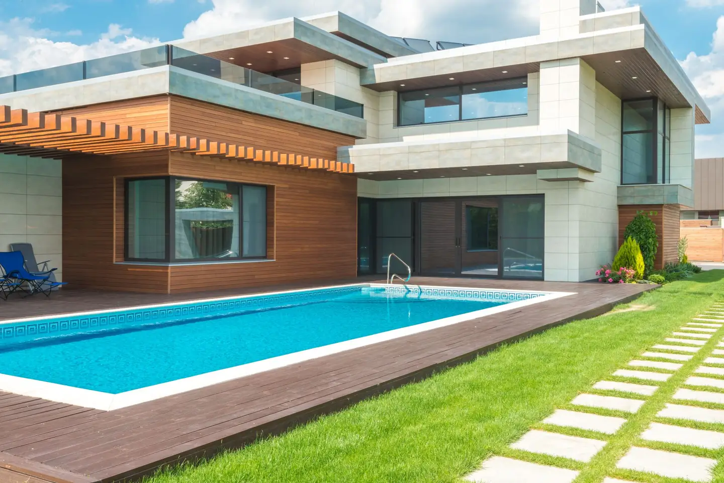 Swimming pool built in East Hills, NSW